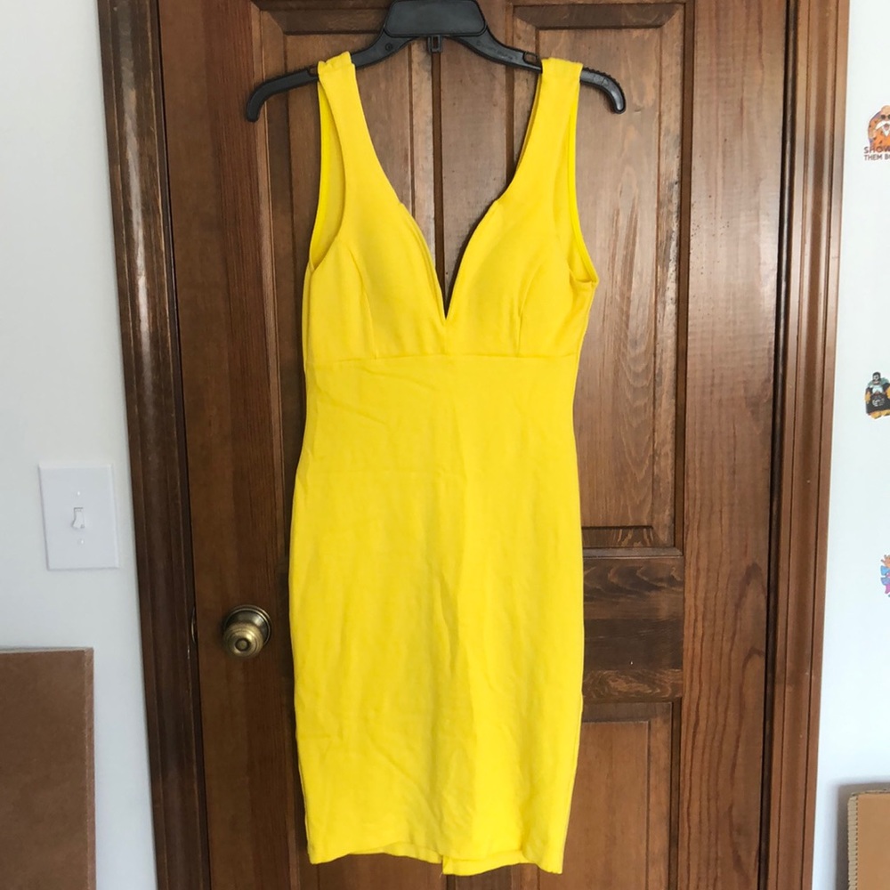 Yellow Midi dress